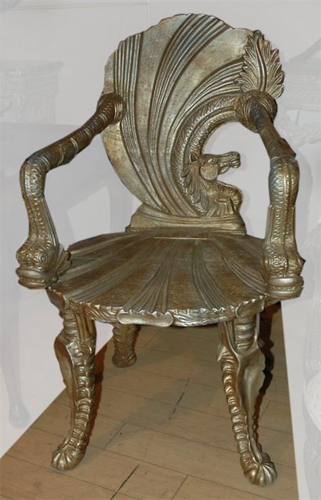 Shell-Form Grotto Chair 