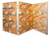 SHELL MOTIF TEXTILE MOUNTED 3-
