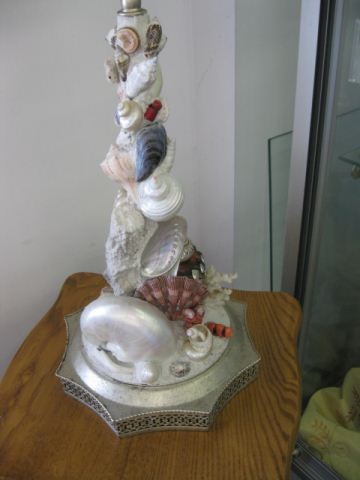 Shell Table Lamp various shells &
