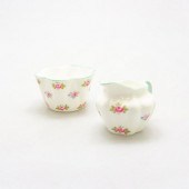 SHELLEY BONE CHINA CREAMER & S