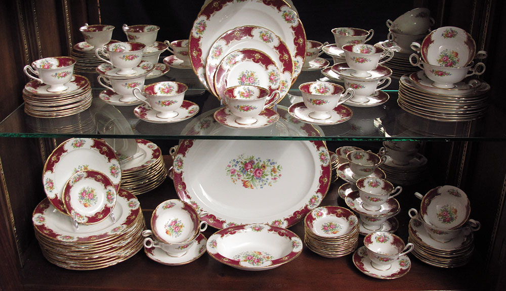 SHELLEY BONE CHINA SERVICE IN THE
