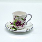 SHELLEY DEMITASSE CUP AND SAUC