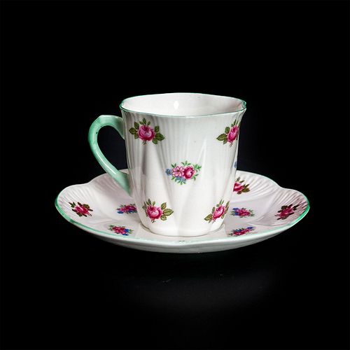 SHELLEY FINE BONE CHINA CUP AND