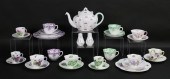 SHELLEY PORCELAIN CUPS & SAUCE