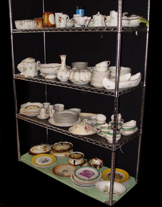 SHELVES FULL OF WARWICK CHINA: 4