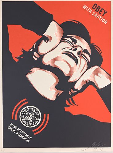 SHEPARD FAIREY (B. 1970) "OBEY WITH