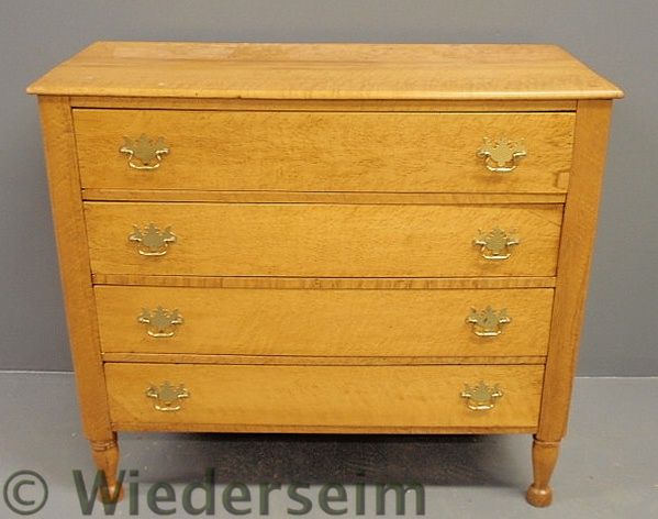 Sheraton bird's-eye maple chest
