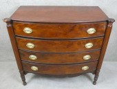 SHERATON BOW FRONT MAHOGANY CH