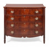 SHERATON BOWFRONT CHEST CIRCA