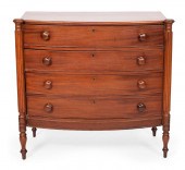 SHERATON BOWFRONT CHEST MID-19