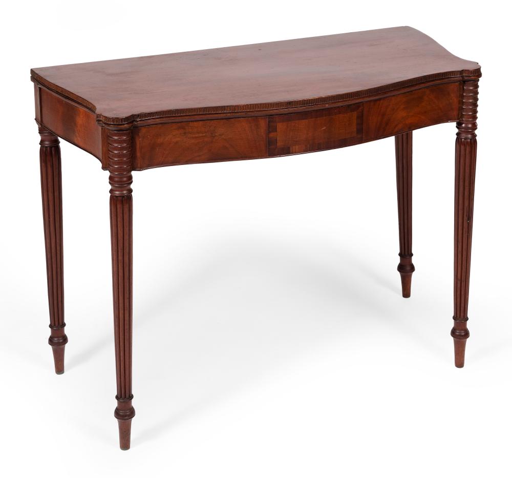 SHERATON BOWFRONT GAMES TABLE EARLY
