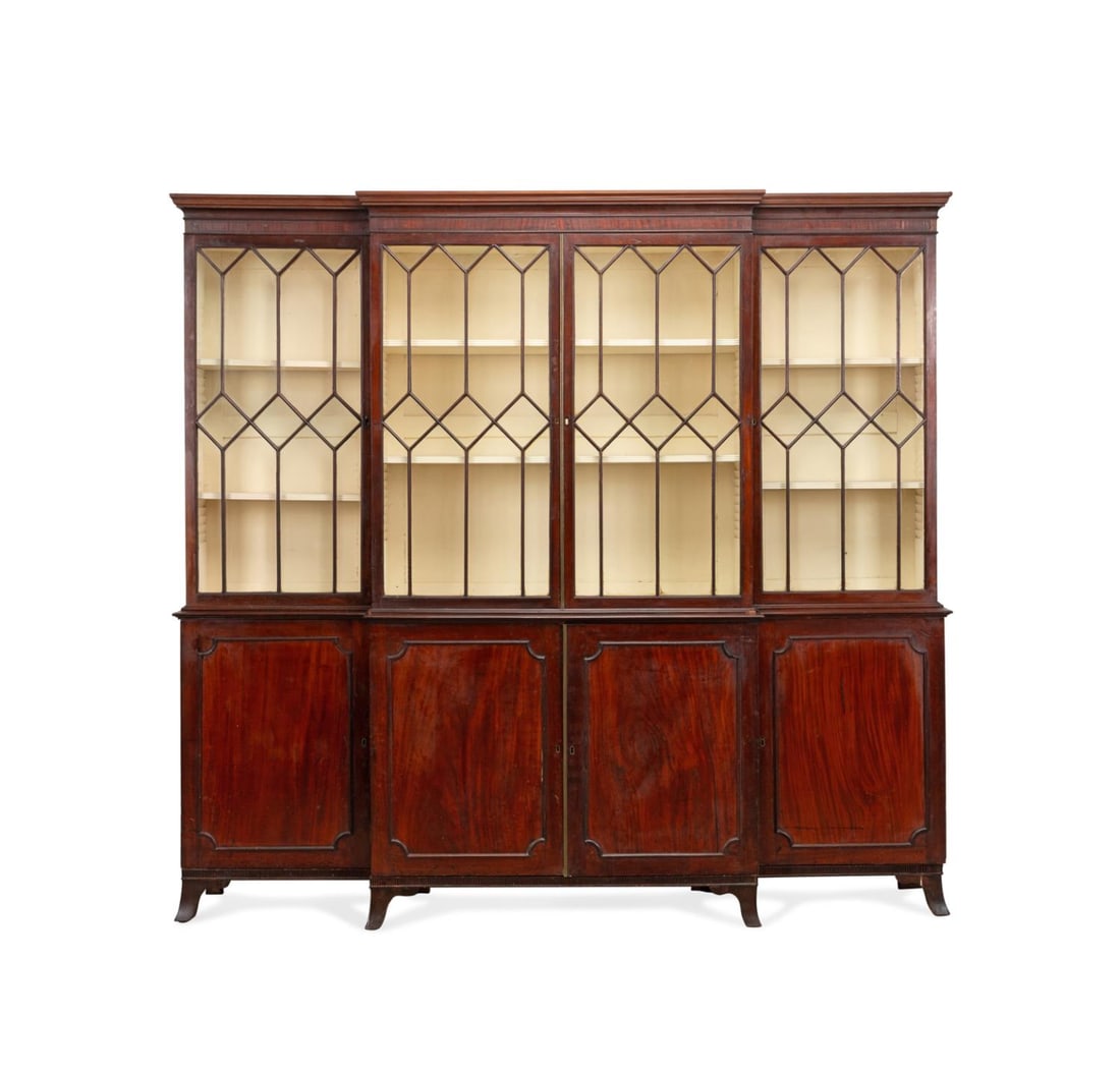 SHERATON BREAKFRONT C. 1790, WR