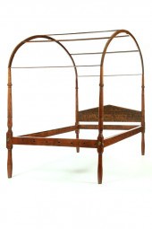 SHERATON CANOPY BED.  American