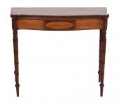 SHERATON CARD TABLE ATTRIBUTED