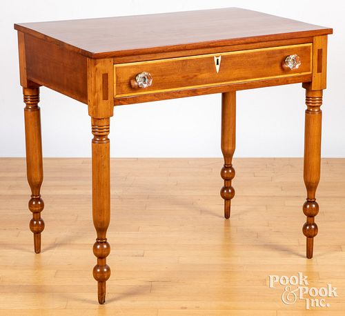 SHERATON CHERRY WORK TABLE, 19TH