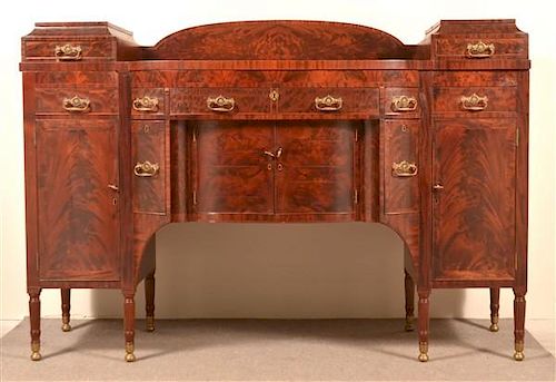 SHERATON CROTCH GRAIN MAHOGANY DROP