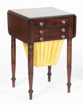 SHERATON DROP-LEAF SEWING STAN