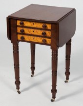 SHERATON DROP-LEAF SEWING STAN