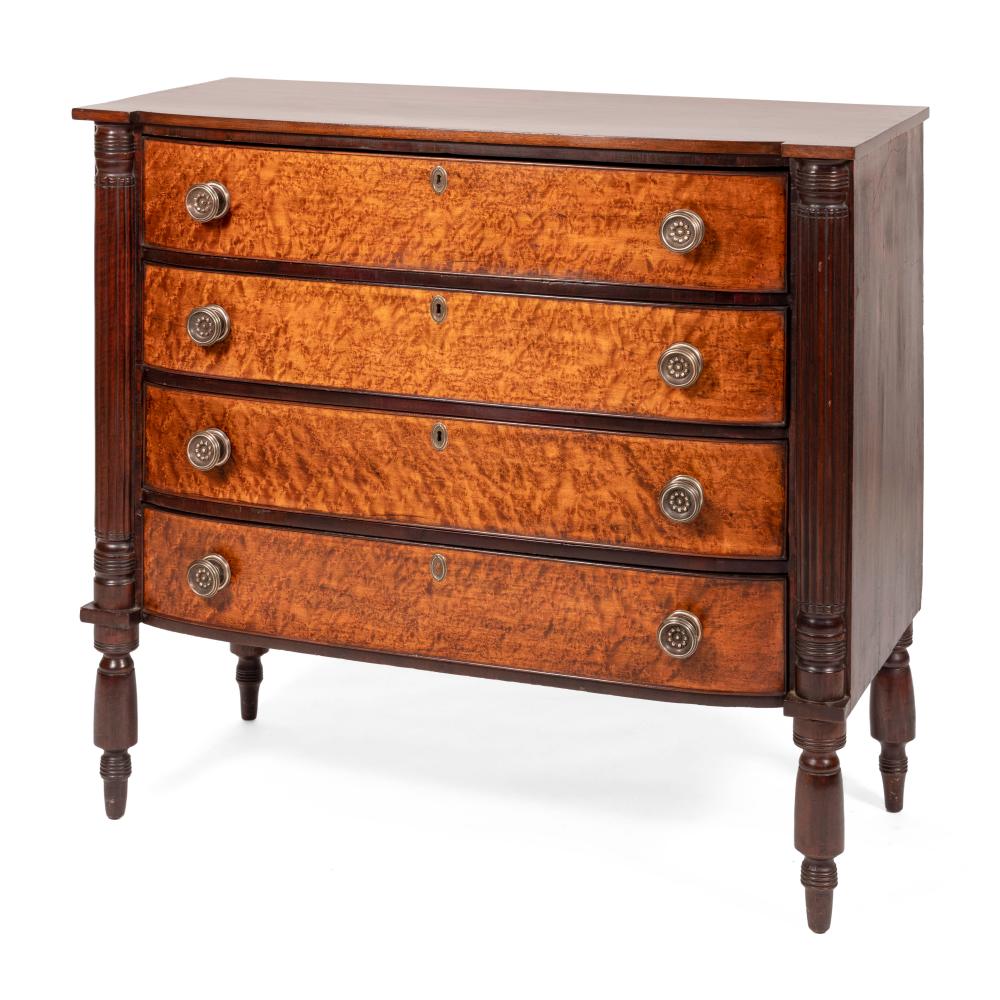 SHERATON FOUR-DRAWER CHEST,