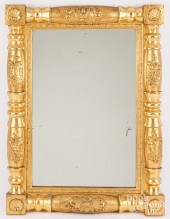 SHERATON GILTWOOD MIRROR, 19TH