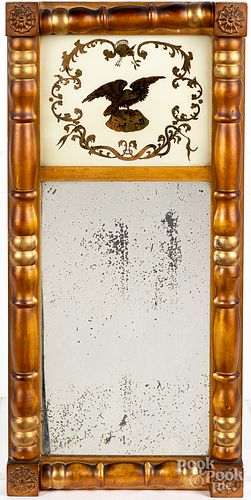 SHERATON GILTWOOD MIRROR, 19TH