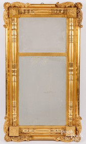 SHERATON GILTWOOD MIRROR, CA.