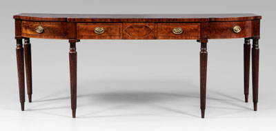 Sheraton inlaid mahogany sideboard,
