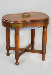 SHERATON MAHOGANY AND PORCELAI