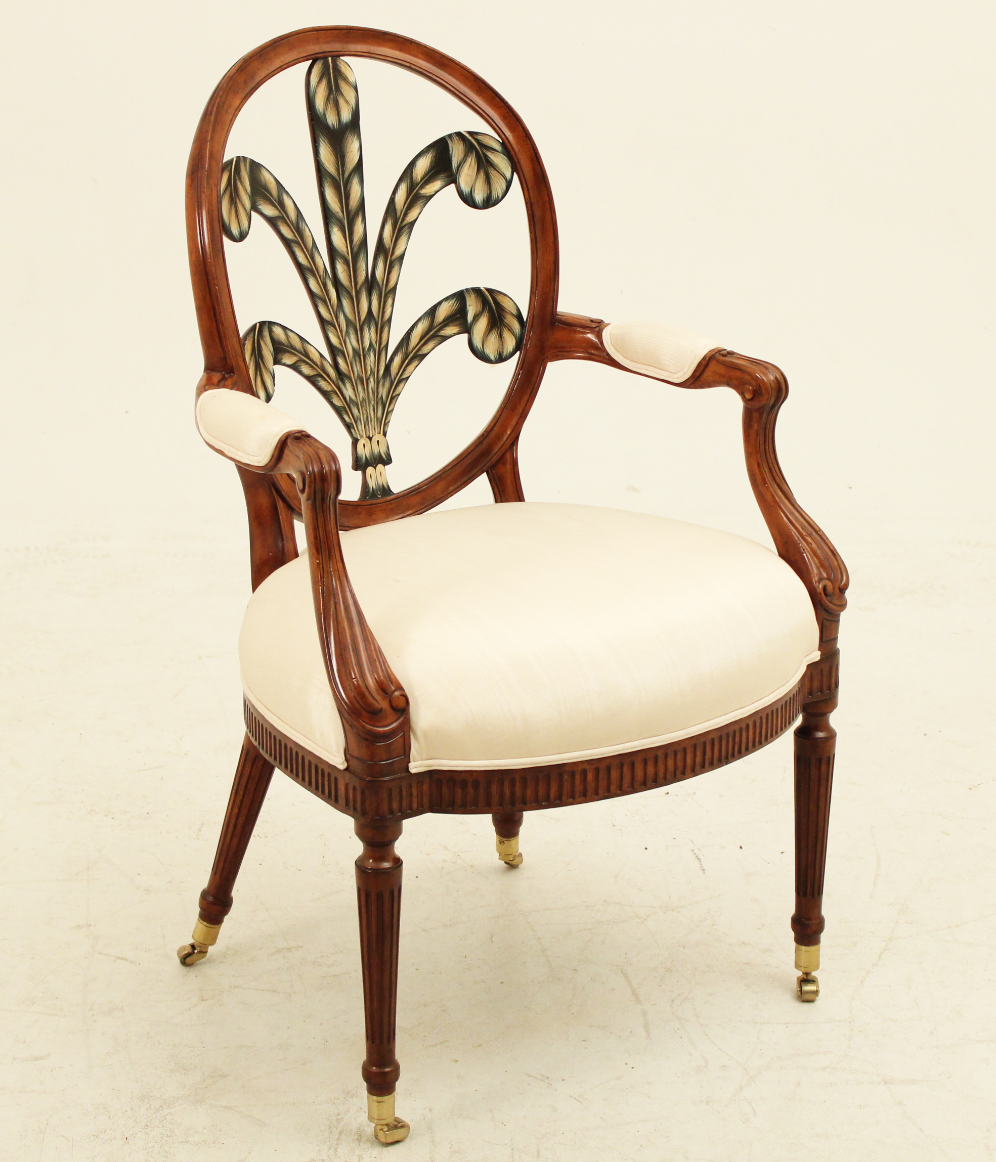 SHERATON MAHOGANY ARM CHAIR BY