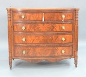 SHERATON MAHOGANY BOWED FRONT