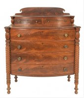 SHERATON MAHOGANY BOWED FRONT