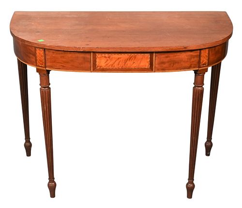 SHERATON MAHOGANY CONSOLE TABLE,