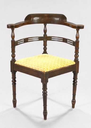 Sheraton Mahogany Corner Chair, 