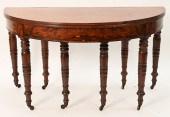 SHERATON MAHOGANY DEMILUNE TAB