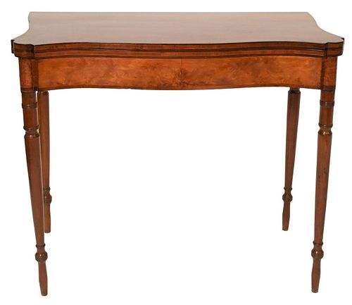SHERATON MAHOGANY GAME TABLE HAVING