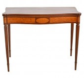 SHERATON MAHOGANY GAME TABLE H