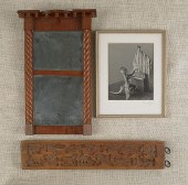Sheraton mahogany mirror toget