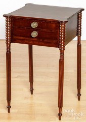 SHERATON MAHOGANY SEWING STAND