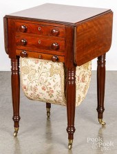 SHERATON MAHOGANY SEWING STAND