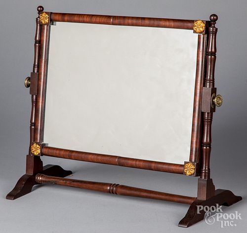 SHERATON MAHOGANY SHAVING MIRROR,