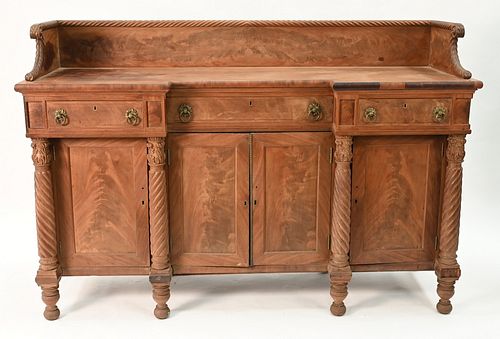 SHERATON MAHOGANY SIDEBOARD IN