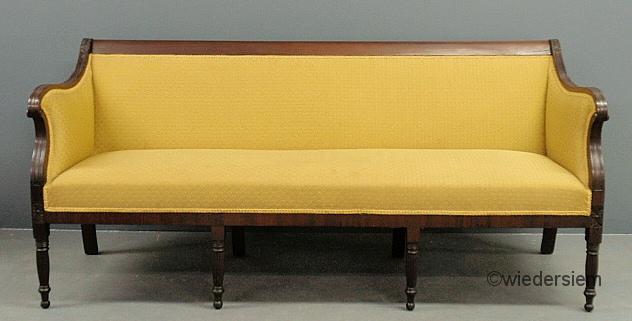 Sheraton mahogany sofa c.1820