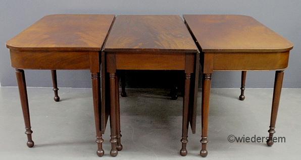 Sheraton mahogany three-part