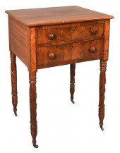 SHERATON MAHOGANY TWO DRAWER S
