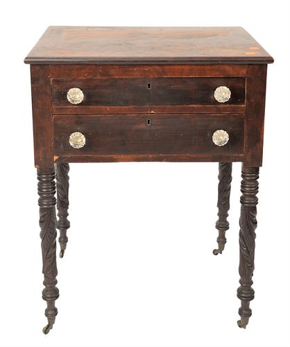 SHERATON MAHOGANY TWO DRAWER
