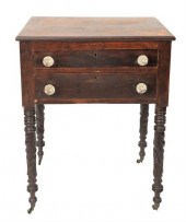 SHERATON MAHOGANY TWO DRAWER S