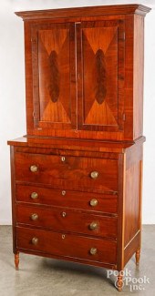 SHERATON MAHOGANY TWO-PART BOO