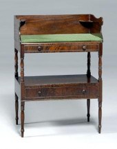 Sheraton mahogany wash stand,