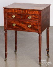 SHERATON MAHOGANY WORK STAND,