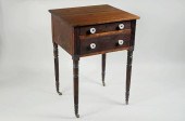 SHERATON MAHOGANY WORK TABLE W